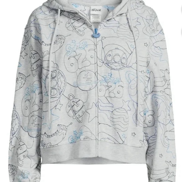 Disney Stitch Zip Hoodie/ Juniors Sizing XXL - Picture 1 of 10